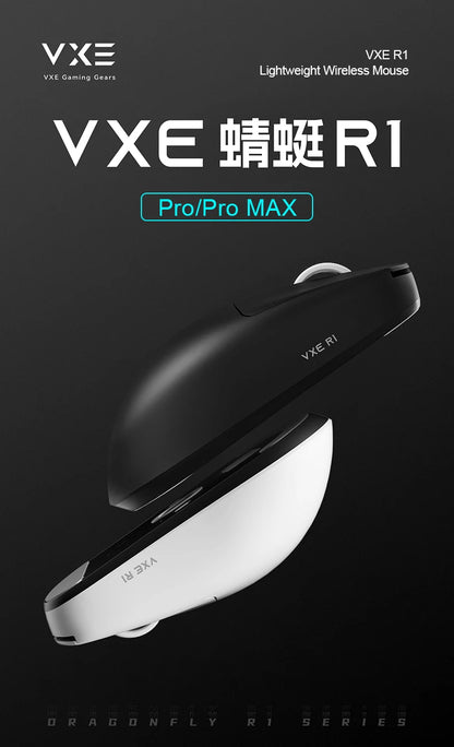 ATK VXE Dragonfly R1 Pro MAX Esports Wireless Gaming Mouse Rechargeable PAW3395 R1 Pro  Lightweight Custom FPS Mouse For CSGO
