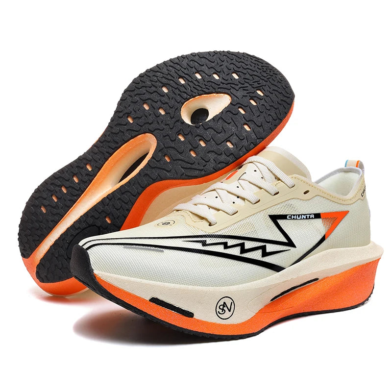 Scarpe da running uomo e donna Chunta con piastra in carbonio, ideali per maratona, sportive, traspiranti, leggere e confortevoli