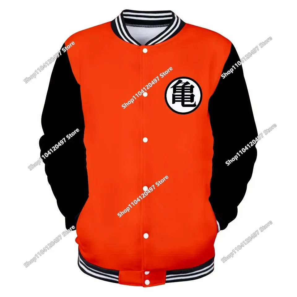 Uniforme de béisbol de estilo urbano de Dragon Ball para hombre, mujer y niños; disfraces de Son Goku para adultos; chaquetas; abrigos de primavera y otoño; cárdigans; sudaderas; regalo