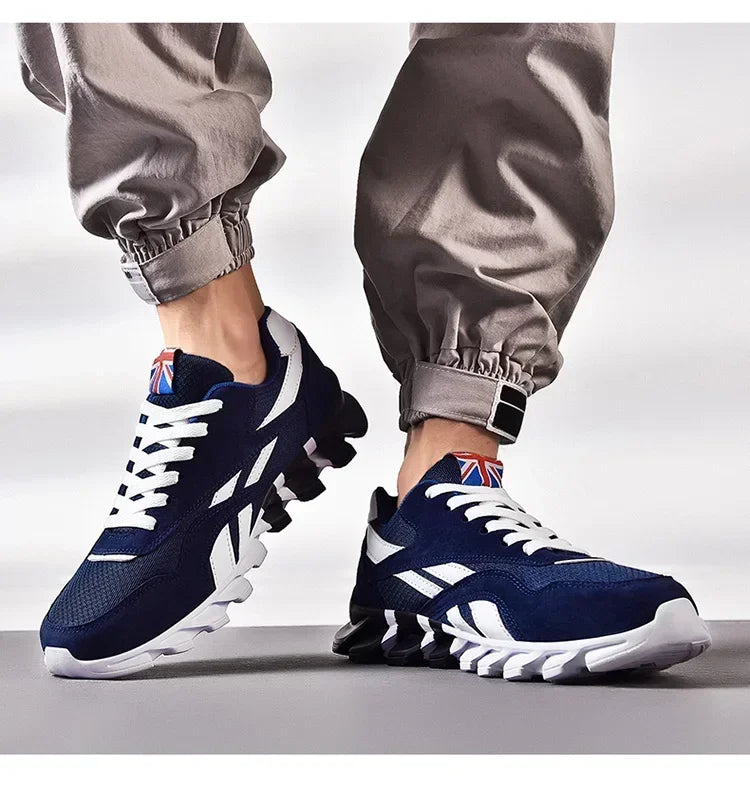 Brand trend size 46 47 48 men's wear-resistant cushioning thick-soled fitness sneakers, outdoor breathable running shoes for men