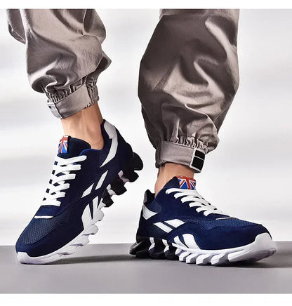 Brand trend size 46 47 48 men's wear-resistant cushioning thick-soled fitness sneakers, outdoor breathable running shoes for men
