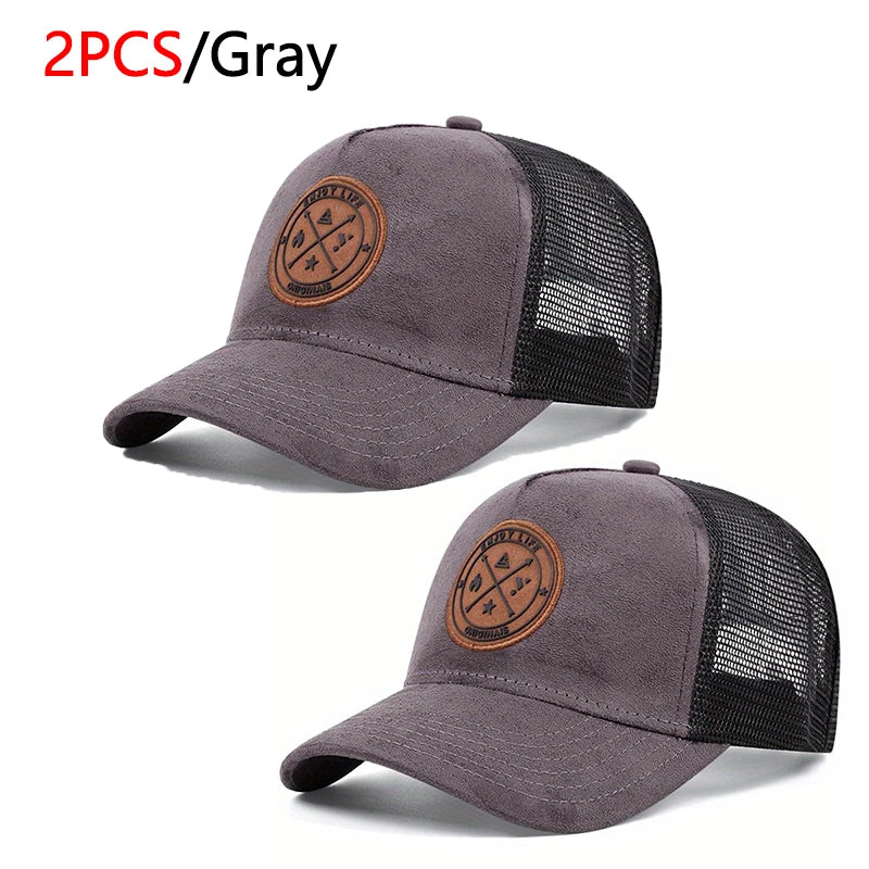 Summer Mesh Baseball Cap Women Men ENJOY LIFE Letter Patch Snapback Hat Casual Breathable Unisex Street Hip Hop Trucker Caps