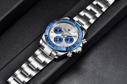 2025 PAGANI DESIGN  New PD1644 Meteorite Dial Fashion Men Quartz Wristwatches 100M Sapphire Glass Chronograph relogio masculin