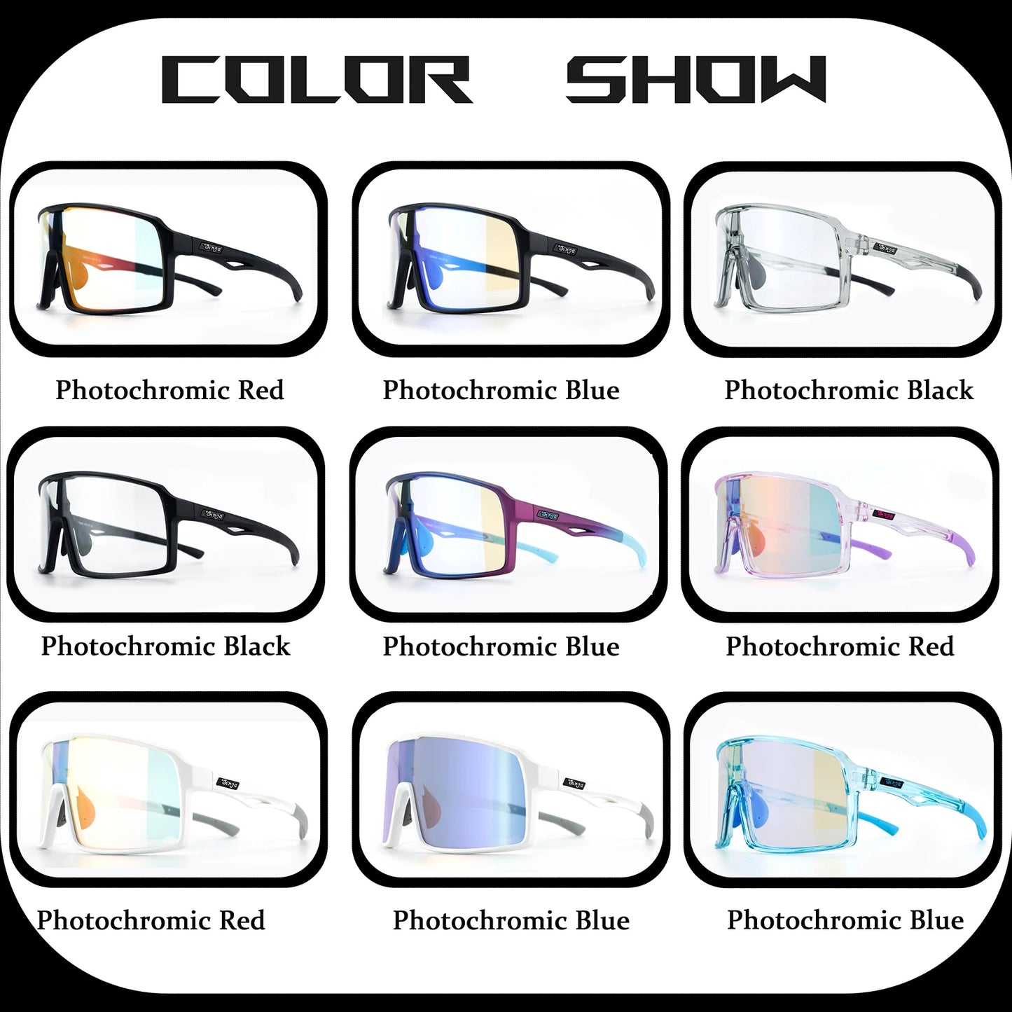 SINGA Photochromic Cycling Sunglasses Sport Glasses Road Bike Glasses MTB Eyewear for Man Women Riding Goggle Cycling Glasses