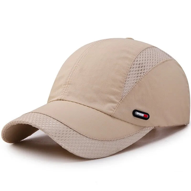 Summer Outdoor Sports Quick-Drying Mesh Baseball Cap Yuda Men Cap Simple Solid Color Hat