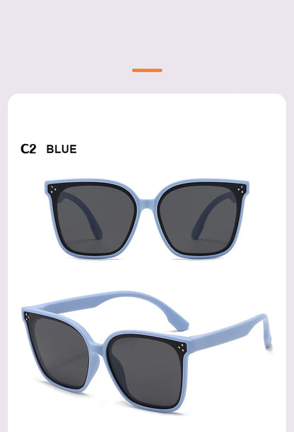 Children's Sunglasses Large Frame Fashionable Sunshade Anti-ultraviolet Silicone Polarized Children's Glasses 23048 23048