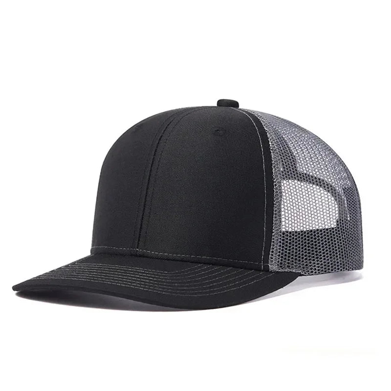 Hot Sale Summer Mesh Baseball Cap Men Women Slight Curved Snapback Trucker Hat Unisex Casual Outdoor Breathable Dad Cap Gorras