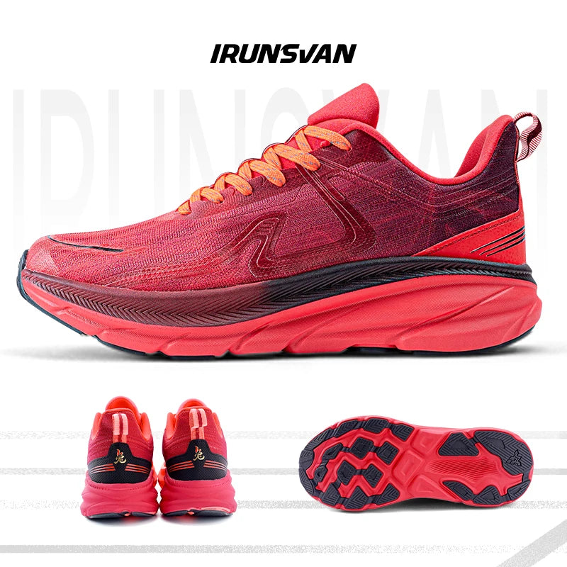 IRUNSVAN 2026 Scarpe da running originali con cuscino d’aria, scarpe sportive traspiranti per fitness, salto ed esercizio, scarpe da camminata da uomo