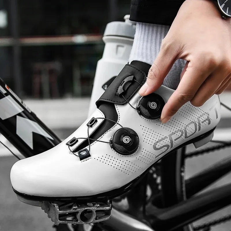 2025 Cycling Sneakers MTB with Cleats Men Carbon Sports Speed Bike Shoes Women Mountain Racing Flat SPD Road Cycling Footwear