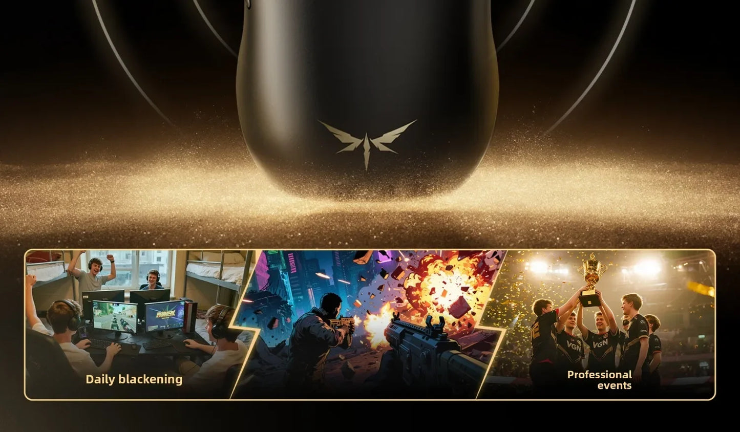 VGN Dragonfly F2 ProMax/Ultra e-športová herná myš 42000DPI 0.125ms pre Csgo, nízka latencia, káblové/bezdrôtové pripojenie, duálny 8K 3-režim, PAW3395/3950