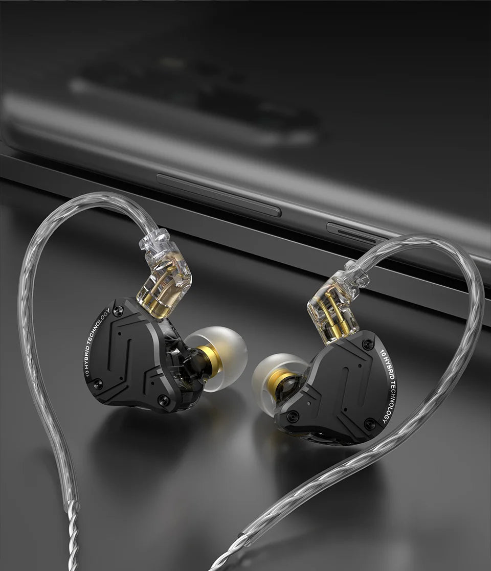 KZ ZS10 Pro X In Ear Wired Earphones Music Headphones HiFi Bass Monitor Earbuds Sport Headset KZ ZSN PRO AS16 PRO AS12 ZSX