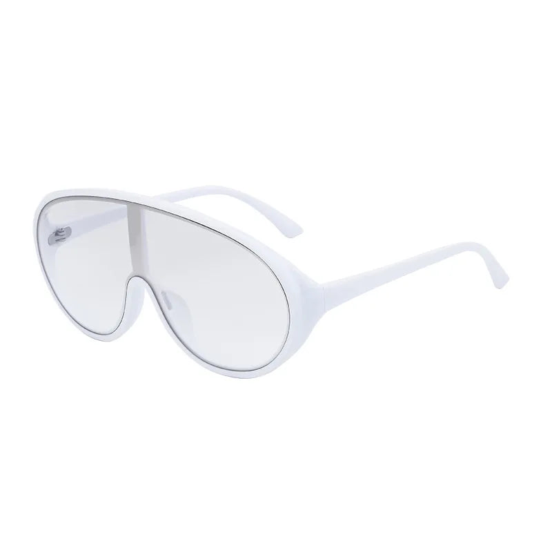 Trendy Oversized One Piece Sunglasses Women Men 2026 Luxury Brand Designer Sun Glasses Fashion Shield Shades Big Frame Eyewear