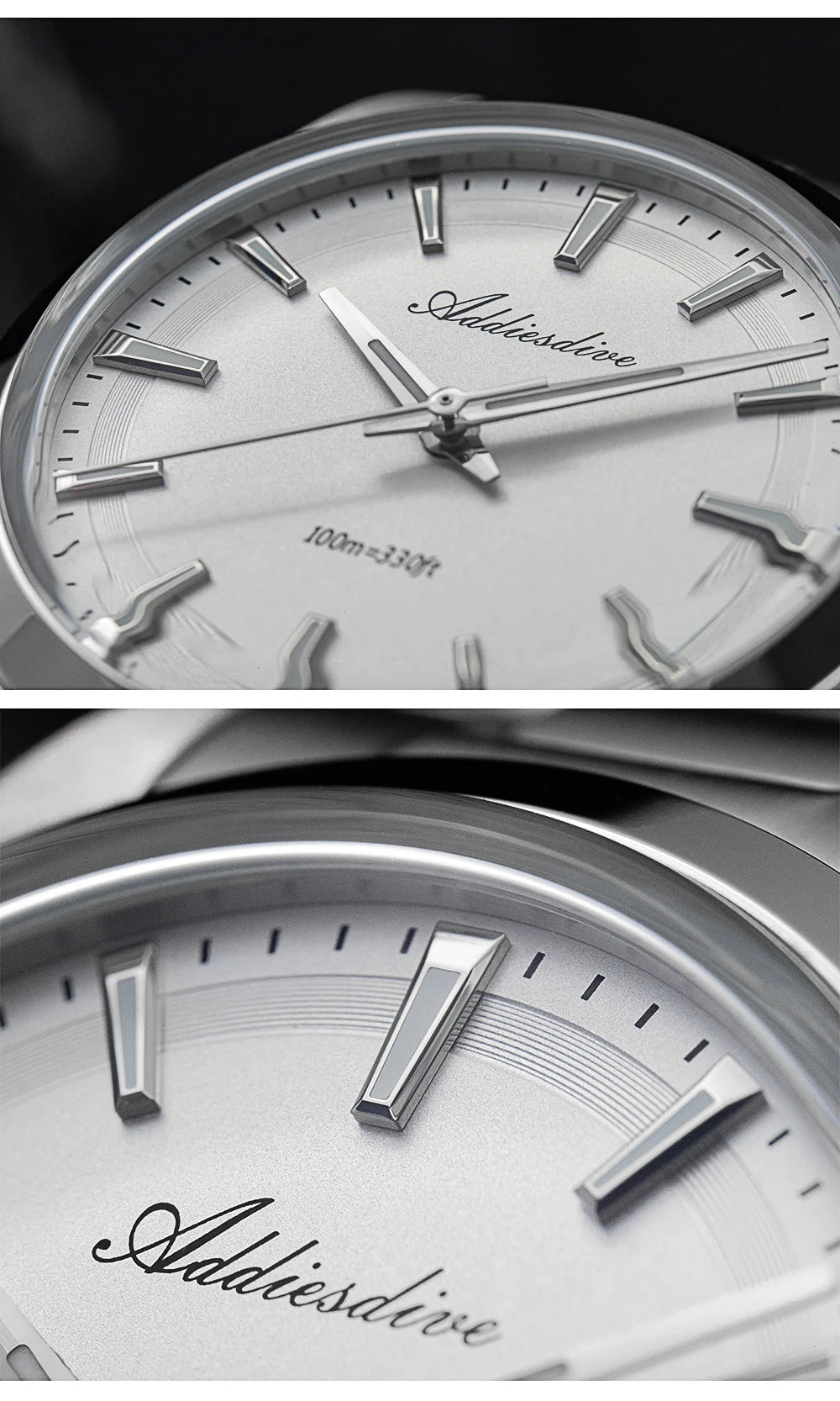 ADDIESDIVE AD2066 Men's Luxury Watch VH31 10Bar Waterproof BGW9 Super Luminous 316L Stainless Steel Reloj Hombre Quartz Watches