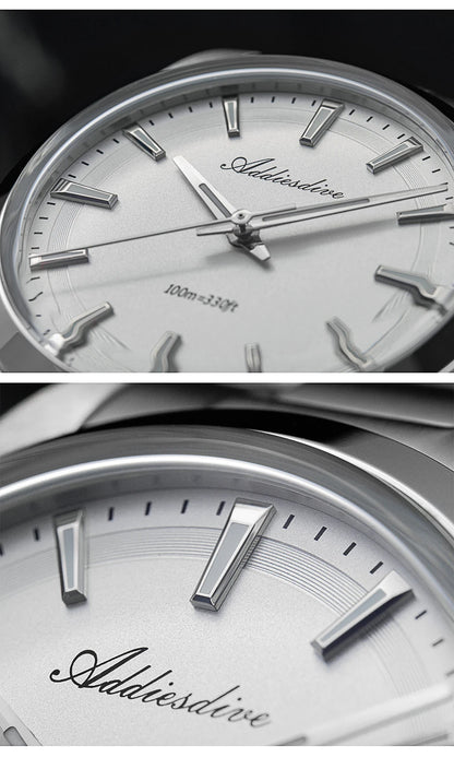 ADDIESDIVE AD2066 Men's Luxury Watch VH31 10Bar Waterproof BGW9 Super Luminous 316L Stainless Steel Reloj Hombre Quartz Watches