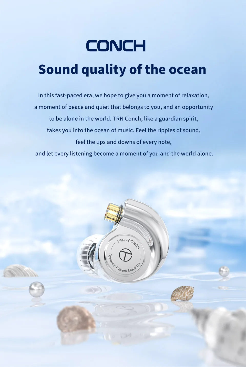 Monitores intraaurales TRN Conch Lucky Bag – Auriculares HiFi con cable, dinámica de diamante DLC y filtros de boquilla de afinación para Xiaomi