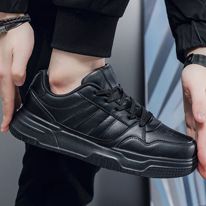 Plus Big Size 50 51 52 Mens Leather Sneakers Casual Sports Shoes Flat Skateboard Shoes For Dropshipping