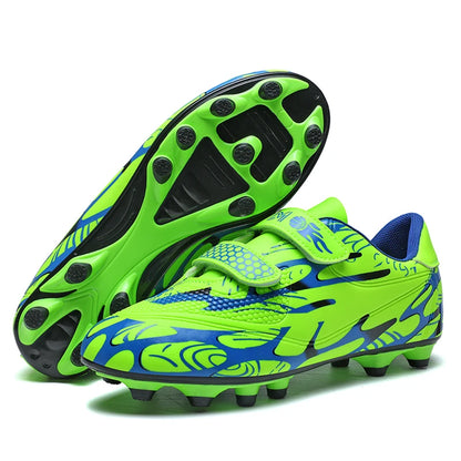 Zapatillas de fútbol infantiles para colegio, botas de fútbol profesionales con tacos para césped, calzado deportivo de entrenamiento para niños, botas de futsal y fútbol outdoor 28-38