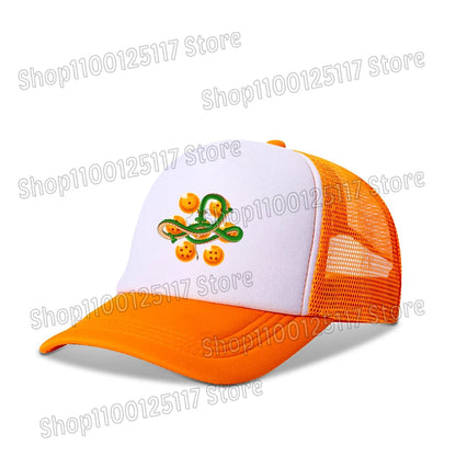 Dragons Ball Baseball Cap Anime Printed Caps Breathable Peaked Hat Cartoon Goku Summer Sports Snapback Mesh Sunhat Children Gift