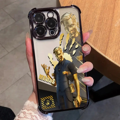 Калъф за телефон Cartoon Games F-Fortnite с покритие за Xiaomi 15T 15 14 13 Poco M7 F7 F4 F5 X7 X6 X5 Pro Ultra 4G 5G, против падане, с въздушна възглавница