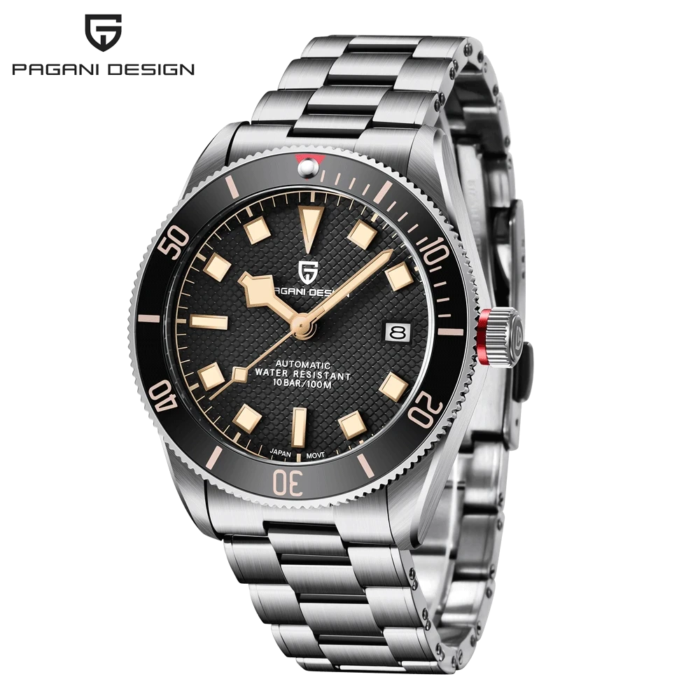 PAGANI DESIGN BB58 Men's Watches Mechanical Watch For Men Luxury Automatic Watch Men NH35 Movt Waterproof Reloj Hombre PD-1671