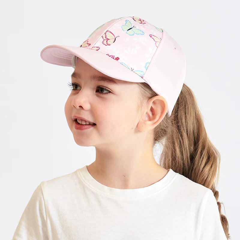 Fashion High Ponytail Kids Boy Hat Sun Hats Baseball Caps Solid Color Travel Caps Sun-proof Wide Brimmed Peaked Caps Hat