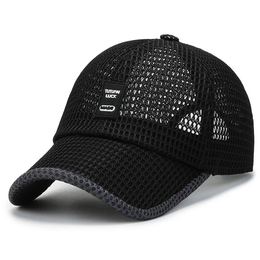 Summer Mesh Cap Baseball Breathable Outdoor Adjustable Snapback Hiking Fishing Cap Women Men Cool Casual Sport Cycling Cap