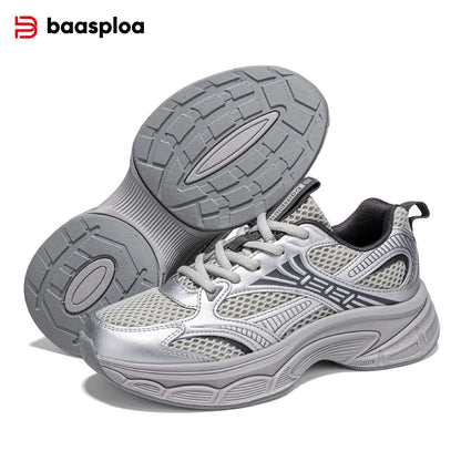 Chaussures de course pour femme Baasploa : baskets de jogging légères et tendance en mesh, antidérapantes, pour femme, d'extérieur, respirantes, colorées et décontractées