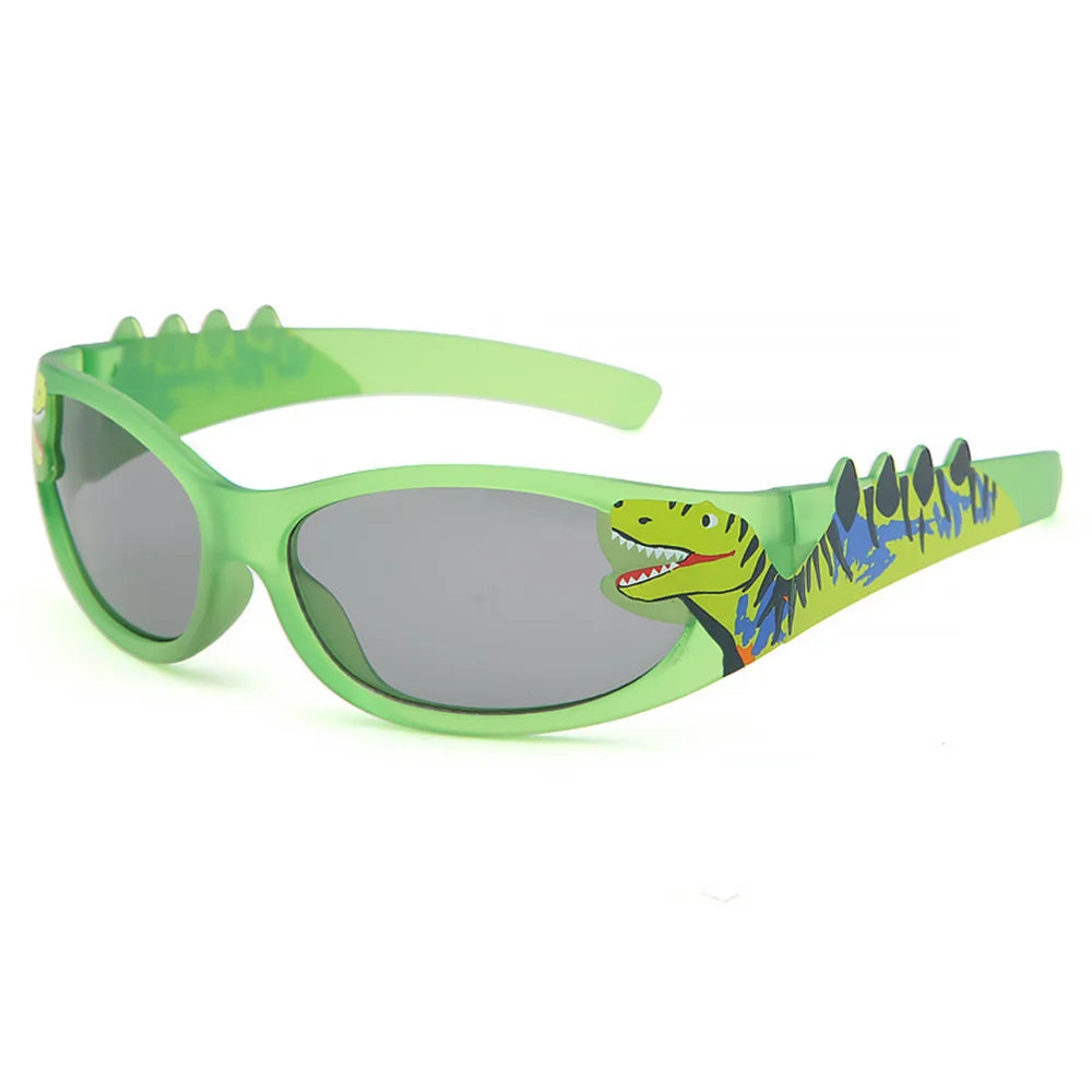 KLASSNUM summer new fashion cute Dinosaur children sunglasses 2026 girls boys birthday party decoration glasse uv400 oculos