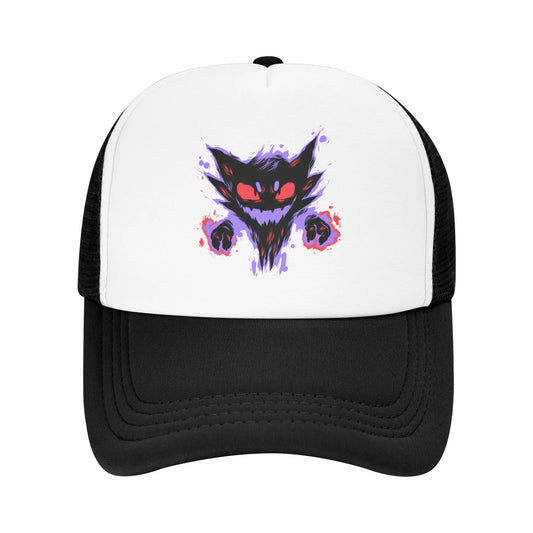 Haunter Gengar Trucker Hat Mesh Baseball Caps Snapback Caps Pokemon Pocket Anime Dad Hat Trucker Hat Adjustable Sport Cap Summer