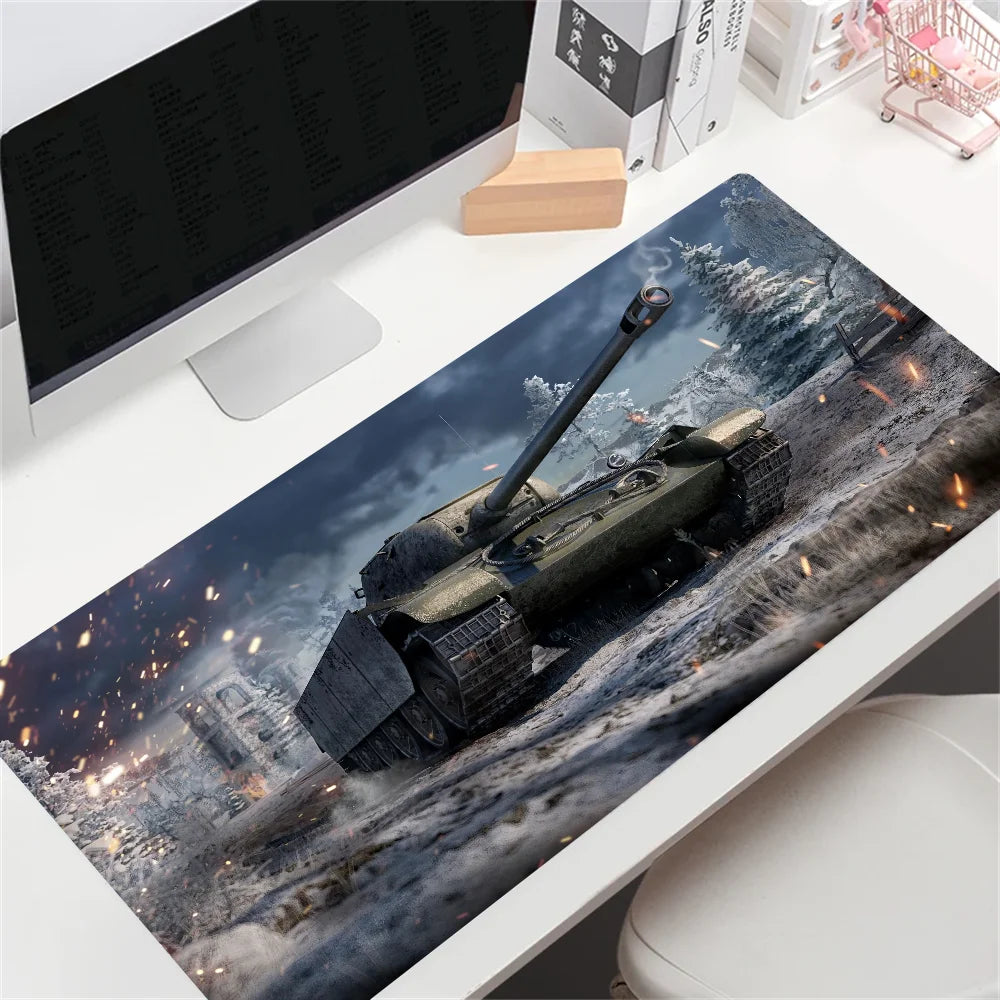 HD po meri World of Tanks velika igralna podloga za miško, velika velikost, anime podloga za miško, prilagojena za CS:GO, Zelda, World of Warcraft, podloge za mizo