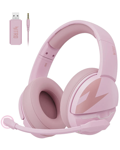 Casque de jeu sans fil Acer PS5 2,4 GHz pour PS5, PS4, PC, Switch, casque de jeu Bluetooth 5.3 avec micro à suppression du bruit