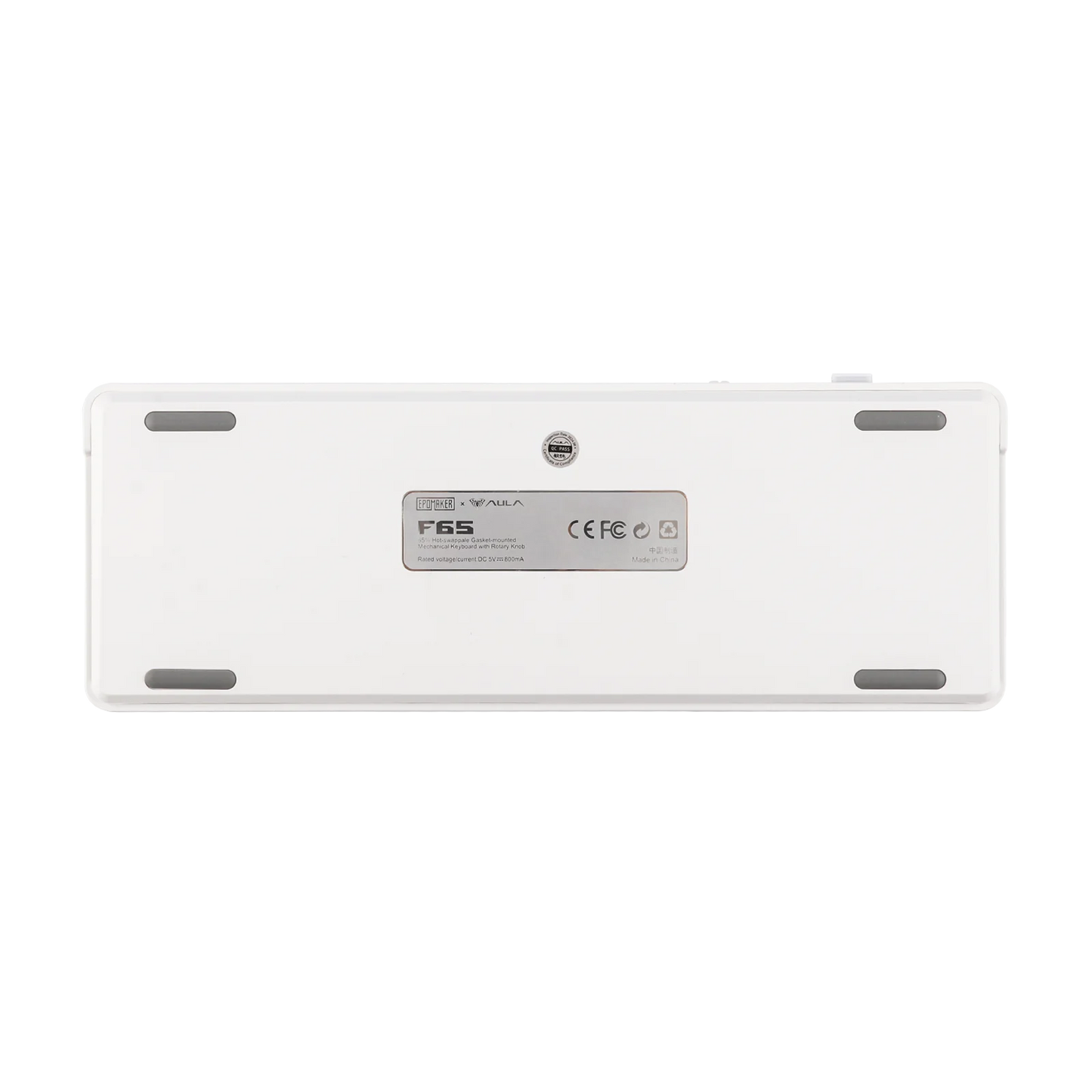 Teclado mecánico EPOMAKER x AULA F65 con distribución 65%, hot-swap, montaje gasket y conexión con cable/Bluetooth/inalámbrica 2.4G para Mac/Win