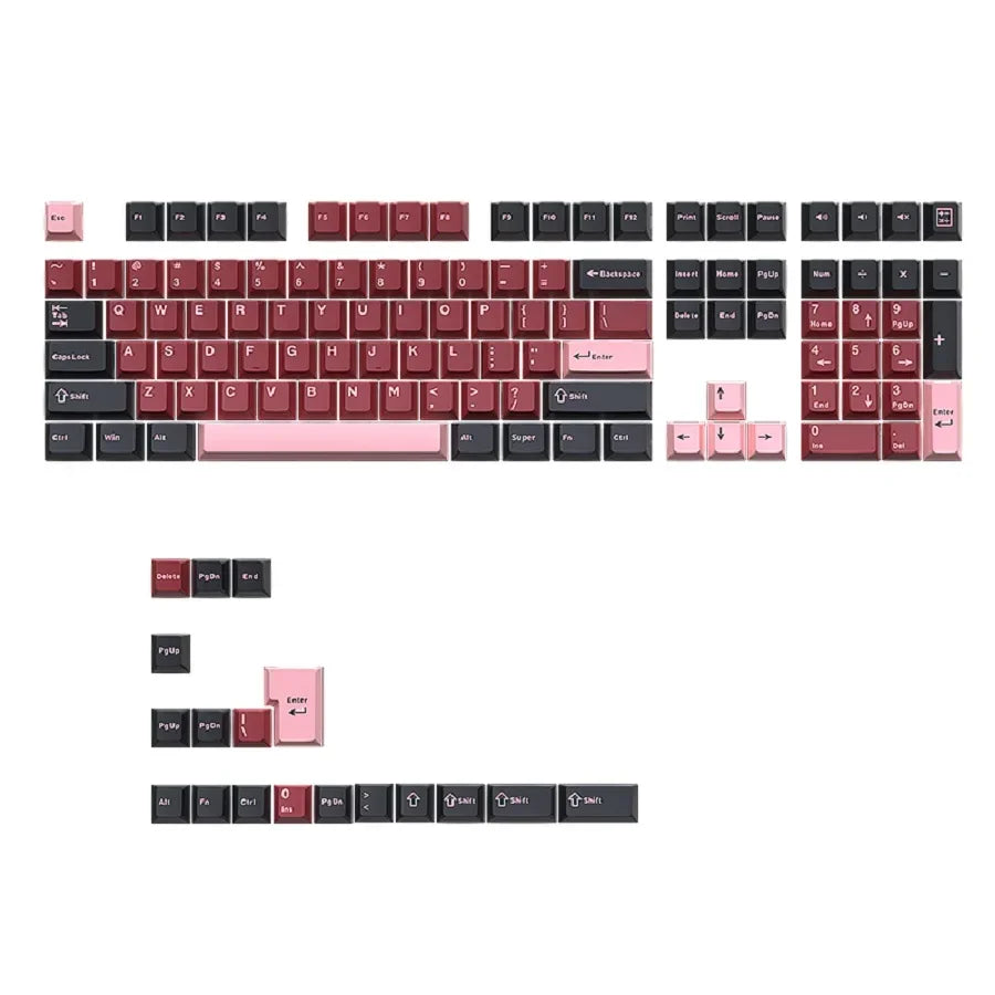 GMK67 GMK87 126 Keys PBT Cherry Keycaps GMK Keycap Double Shot Mechanical Game Keyboard Wireless for MX Switch Keycap