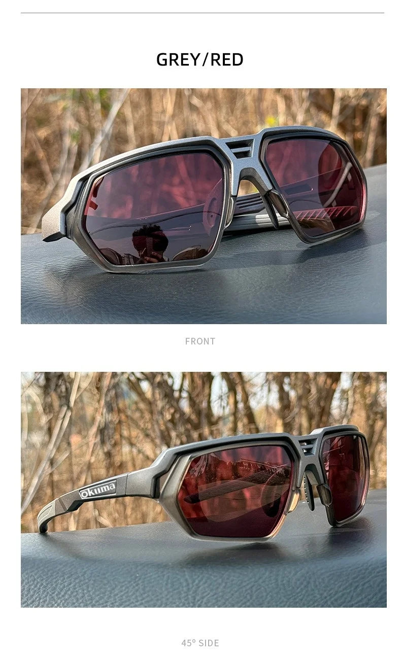 OKUMA New outdoor fishing fishing glasses for UV400 polarization to find fish, suitable for cycling, hiking and mountaineering.