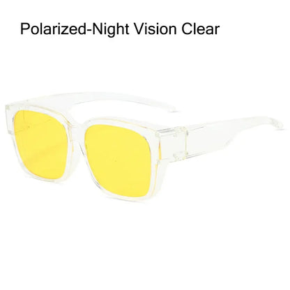 for Driving Riding That Can Be Worn over Other Glasses Fit Over Glasses Sunglasses Wrap Around Square Shades Polarized