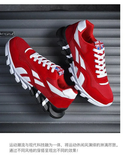 Brand trend size 46 47 48 men's wear-resistant cushioning thick-soled fitness sneakers, outdoor breathable running shoes for men