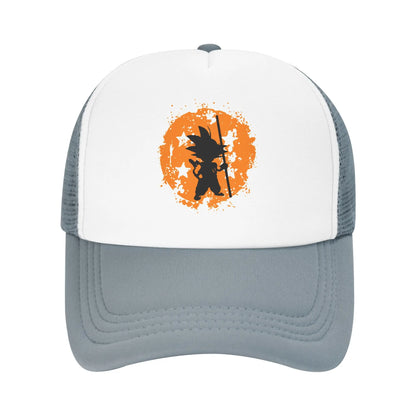 Unisex Dragon Ball Z Goku DBZ Trucker Hats Outdoor Mesh Baseball Caps Snapback Caps Hats Sun Caps Trucker Cap High Quality