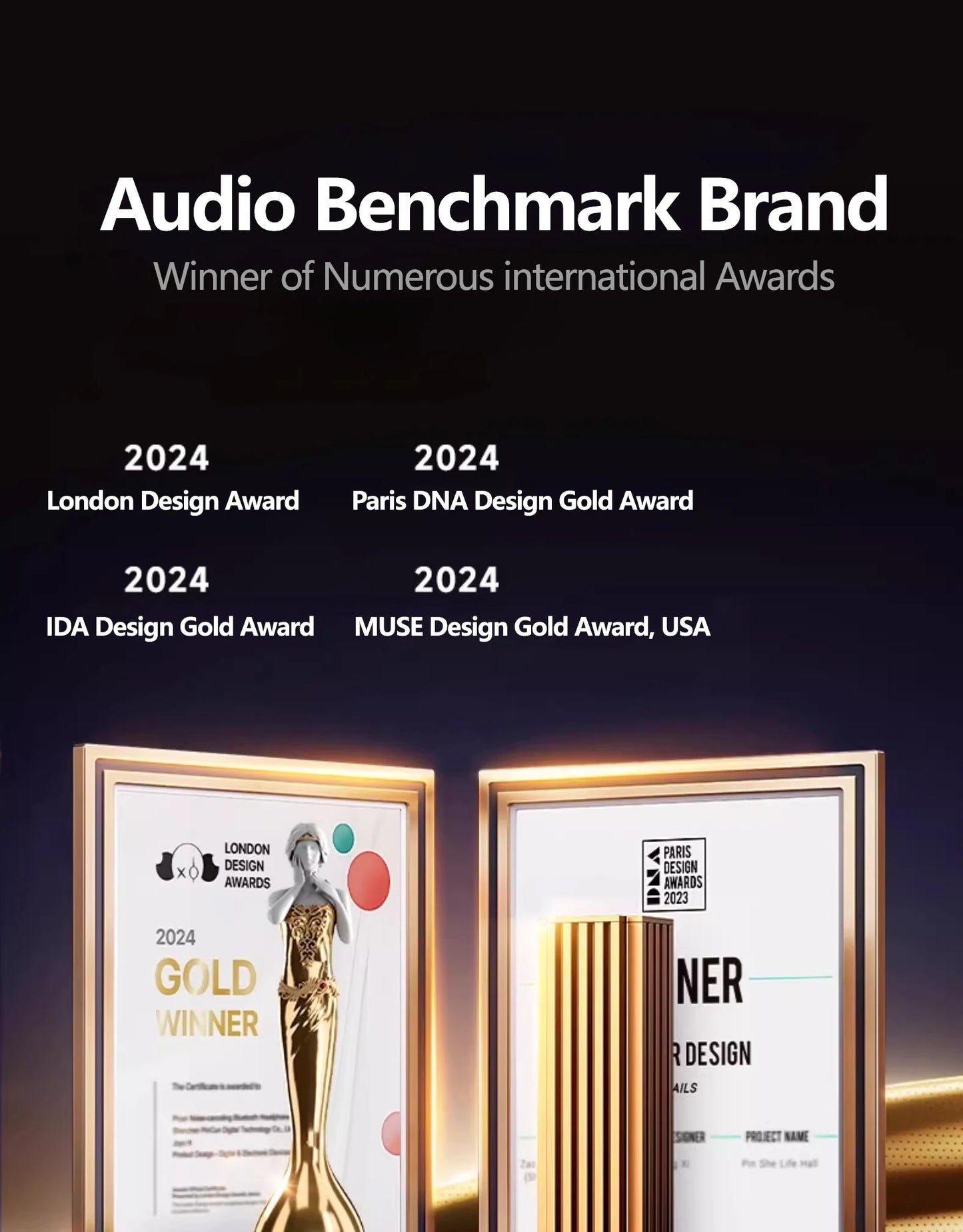 Picun F8 Pro ANC Kabellose Kopfhörer mit Head Tracking, 3D Spatial Audio, -52dB ANC, HIFI Bluetooth-Headset, ENC HD-Mikrofon, niedriger Latenz und App