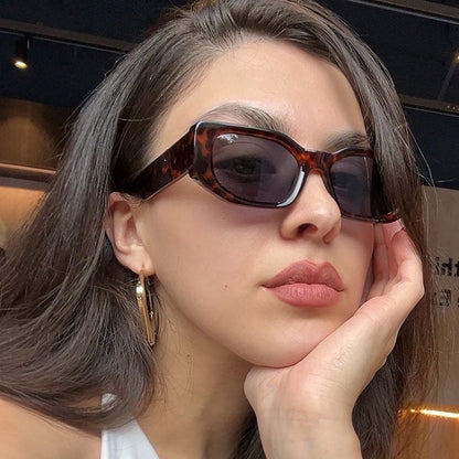 Ruiao 2026 new black classic retro designer branded concave irregular thick frame men women fashion sunglasses