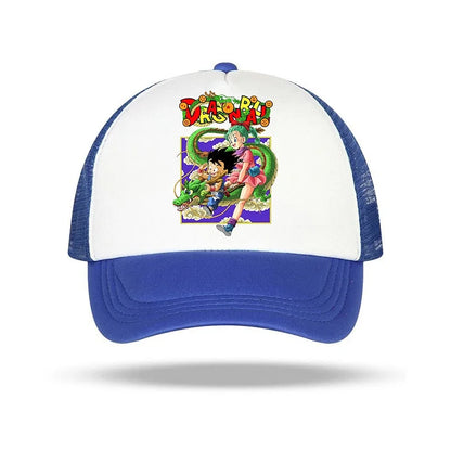 Dragon Ball Peaked Cap for Boy Goku Anime Print Hat Kid & Adult Caps Breathable Summer Hats Fashion Cartoon Costume Matching Hot