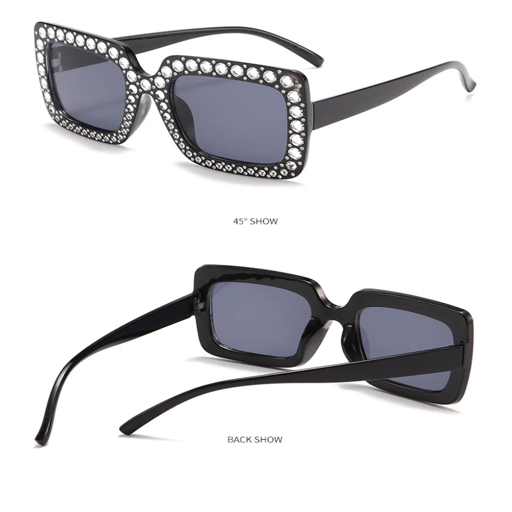 Fashion Diamond Sunglasses Women Men Luxury Brand Designer Glitter Sun Glasses UV400 Shades Eyeglasses Goggles