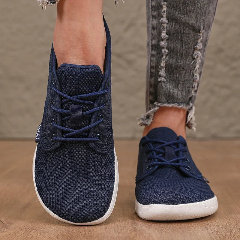 Women's Walking Flat Shoes Soft Mesh Suitable for Travel Wide Fit Lightweight Support Fitness and Leisure Sports Shoes for Men