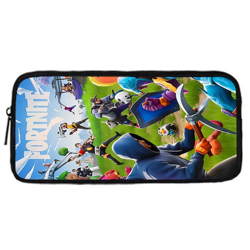 New Game FortniteS Child School Backpack With Shoulder Bag Pencil Bags School Bags for Boys Girls Best Gift