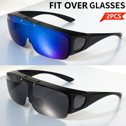Fit Over Sunglasses Sun Glasses Sunnies Shades Fashion Glasses for Men Women Protection Wrap Around Driving Glasses Eyewear