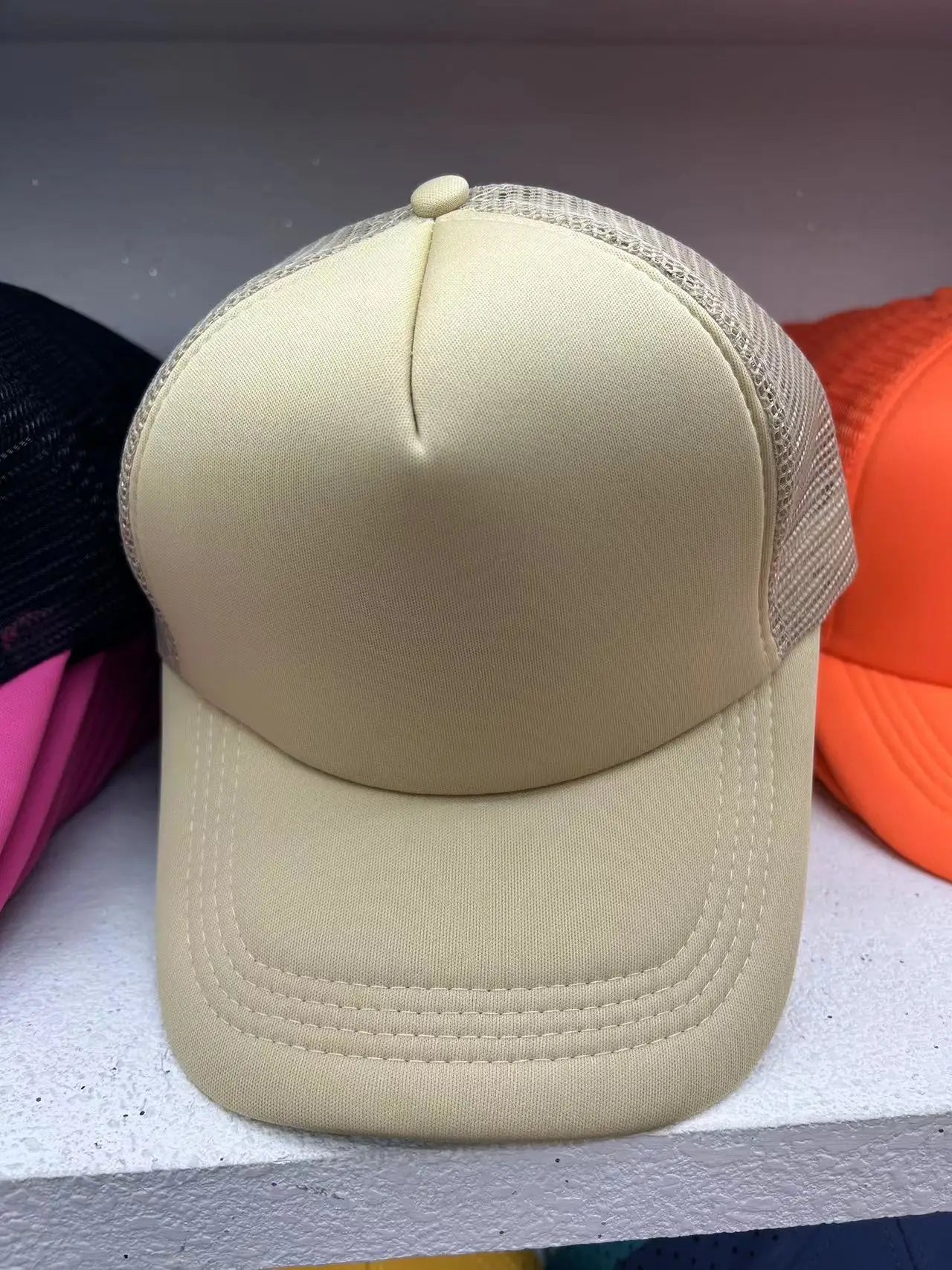 Customized Logo Mesh Baseball Caps Men Women 5 Panel Cheaper Trucker Hats Sports Team Snapback Caps Summer Sun Dad Hat Gorras