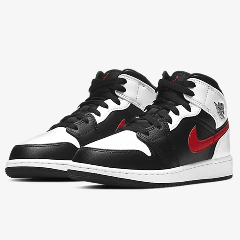 Original Nike AIR JORDAN 1 Herren-Basketballschuhe Mid-Top mit Dämpfung 554724-075