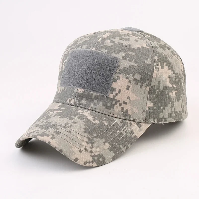 Camouflage Baseball Cap Outdoor Men's Tactical CP Adjustable Hat Sports Cycling Duck Tongue Cap