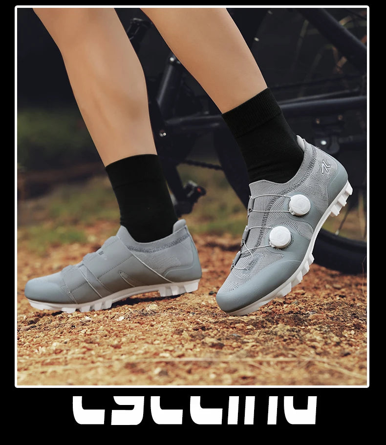Men's MTB Cycling Shoes New Women's Pink Self-Locking Cleats Speed Road Bicycle Shoes Flat Trail Racing SPD Mountain Bike Sneakers