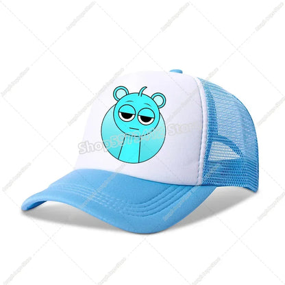 Sprunkis Baseball Caps Boys Casuals Hats Game Figure Printed Women Man Sports Sun Hat Adjustable Peaked Cap Bonnets Girls Gifts