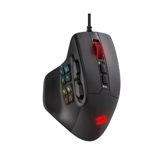 Redragon M811 Aatrox MMO Gaming Mouse, ενσύρματο RGB ποντίκι gaming με 15 προγραμματιζόμενα κουμπιά και εργονομική φυσική λαβή